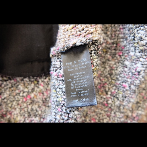 Rag & Bone Hart Biker Jacket Size Small - Picture 7 of 7